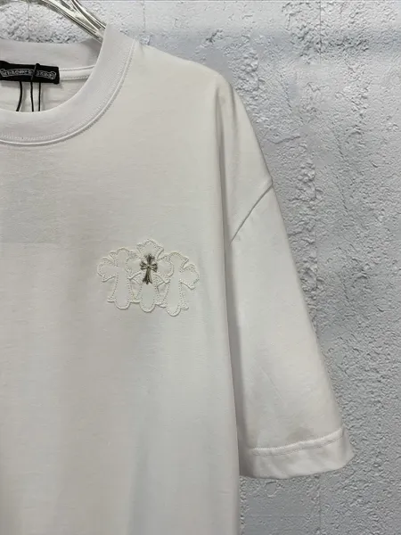 Chrome Hearts Cross Embroidered Black T-Shirt - 13