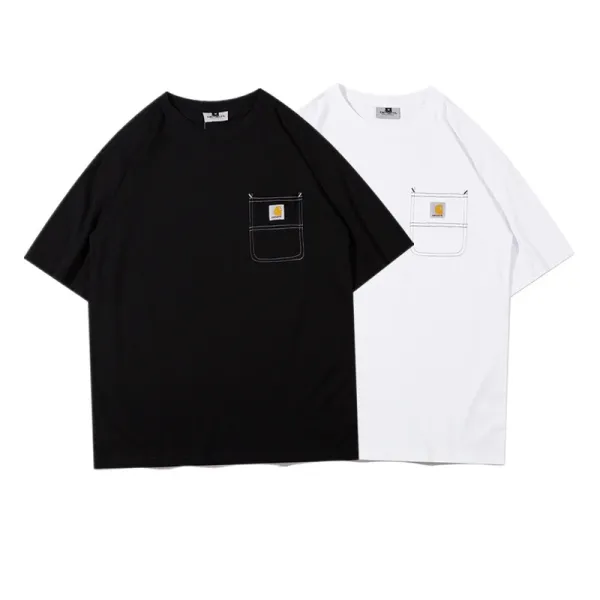Carhartt Work In Progress Carhartt WIP Arch Logo Navy T-Shirt T-Shirts - 32