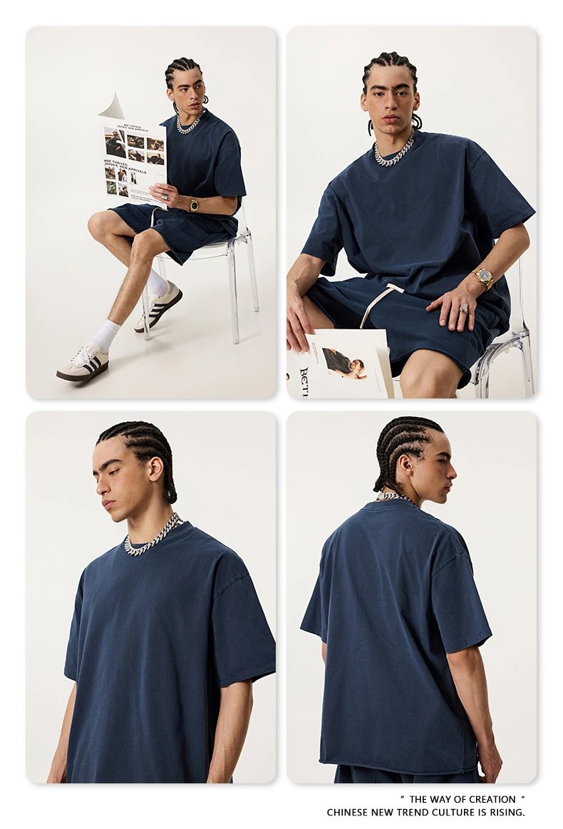 Design BE Thrived Medium Blue Classic T-Shirt T-Shirts - 38
