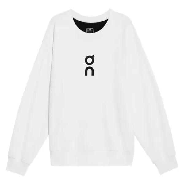 On Running Logo Crewneck White Sweatshirt Hoodie - 1