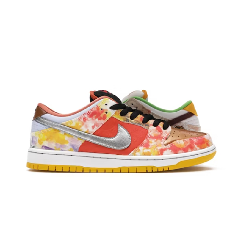 Nike SB Dunk Low Multicolor Tie-Dye Sneakers Skateboard Shoes - 2