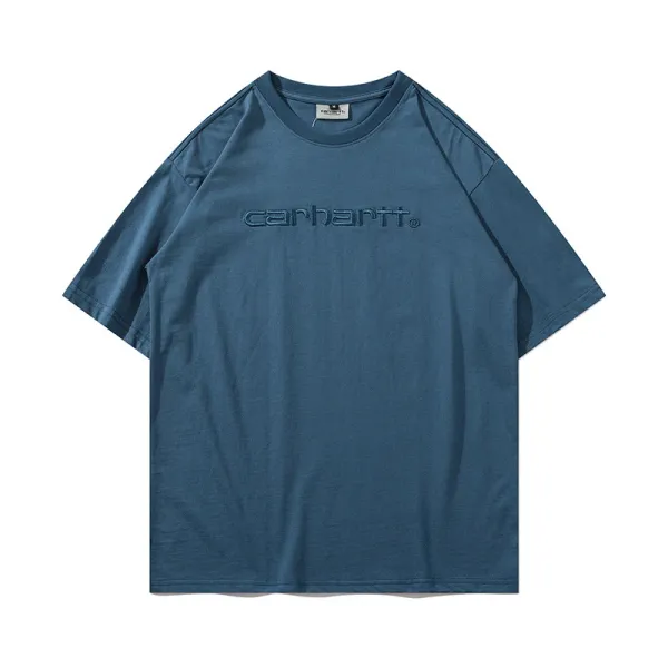 Carhartt Work In Progress Carhartt WIP Arch Logo Navy T-Shirt T-Shirts - 65