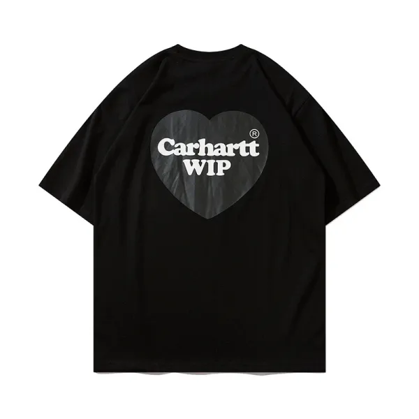 Carhartt Work In Progress Carhartt WIP Arch Logo Navy T-Shirt T-Shirts - 92