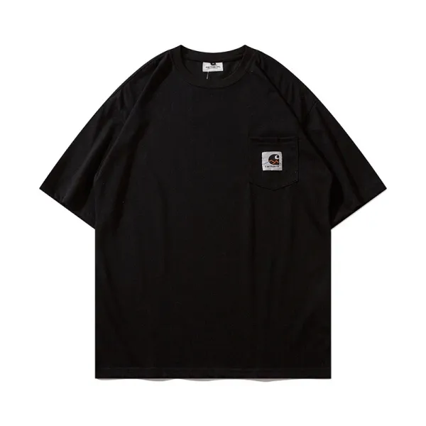 Carhartt Work In Progress Carhartt WIP Arch Logo Navy T-Shirt T-Shirts - 27