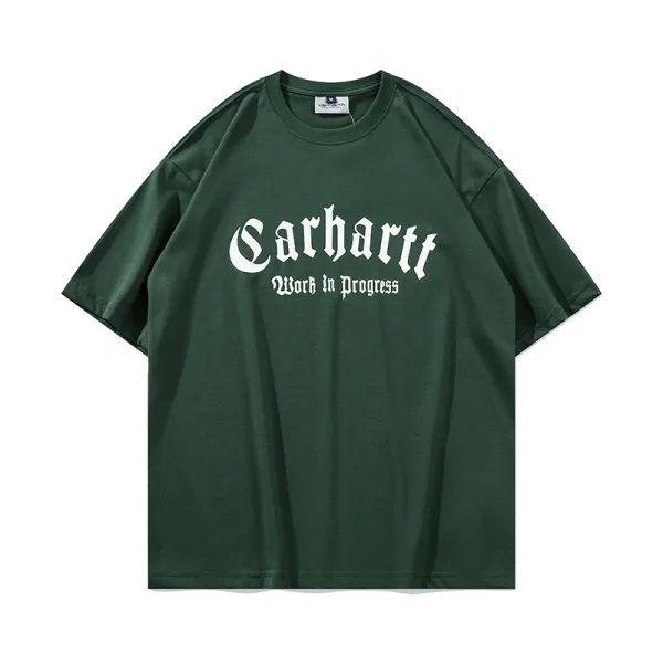 Carhartt Work In Progress Carhartt WIP Arch Logo Navy T-Shirt T-Shirts - 22