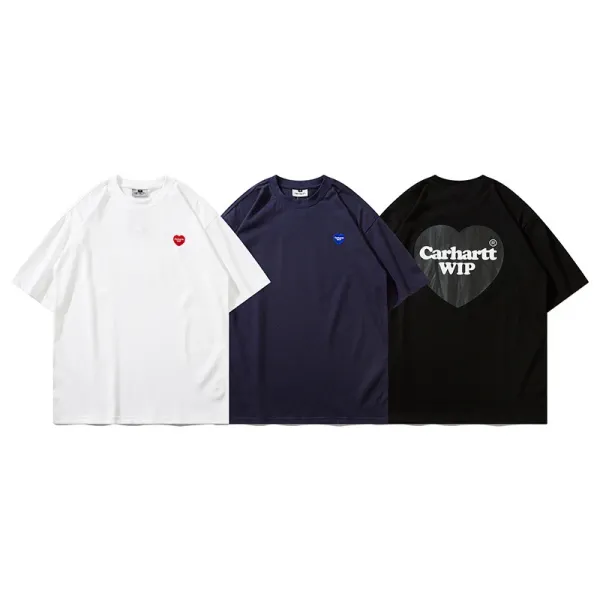 Carhartt Work In Progress Carhartt WIP Arch Logo Navy T-Shirt T-Shirts - 90