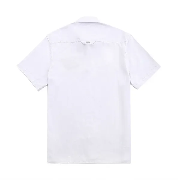 Design Short-Sleeve Button-Up Shirt White - 1