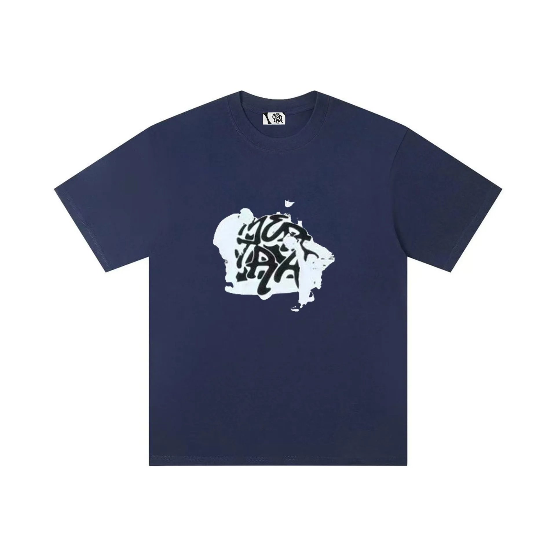 Design Two Characters Graphic Print Black T-Shirt - 11