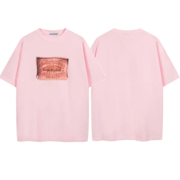 Acne Studios Stockholm 1996 Distressed Pink T-Shirt - 4