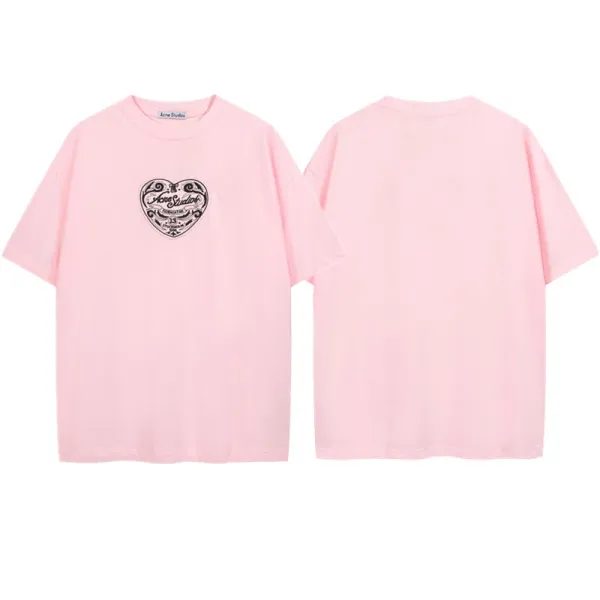 Acne Studios Stockholm 1996 Distressed Pink T-Shirt - 9
