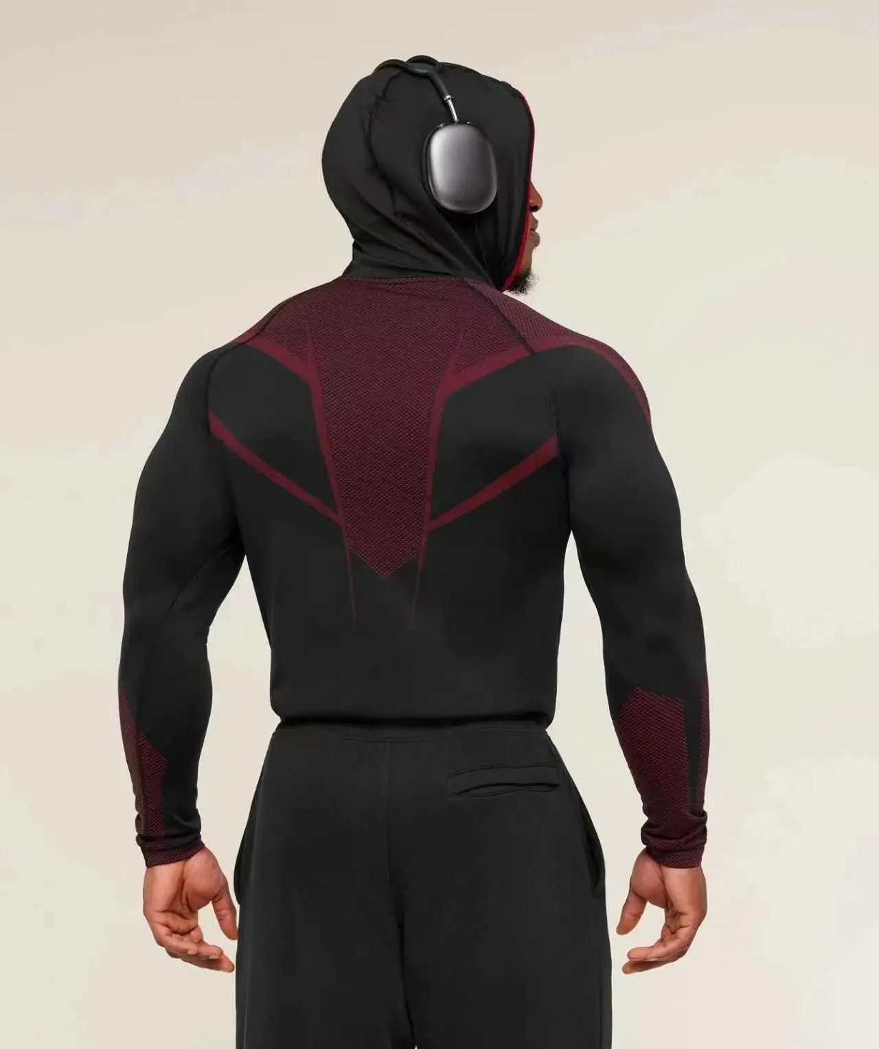 Gymshark Apex Half-Zip Hoodie Black and Forest Green - 22