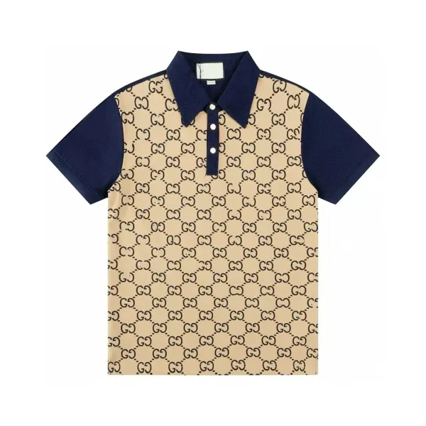 Gucci Logo-Embroidered Black Polo with White Trim Polo Shirt - 7