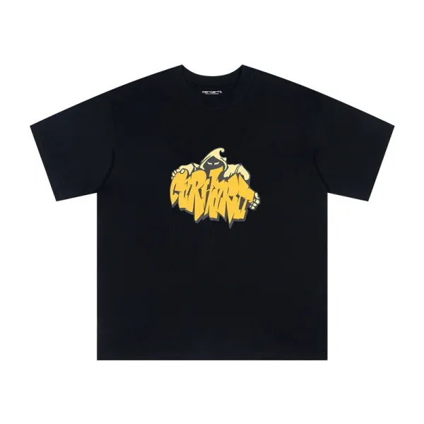 Design Graphic Print Black T-Shirt - 35