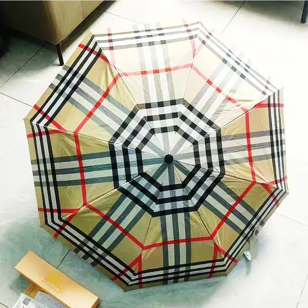 Chanel Monogram Print Umbrella Navy Blue Accessories - 10