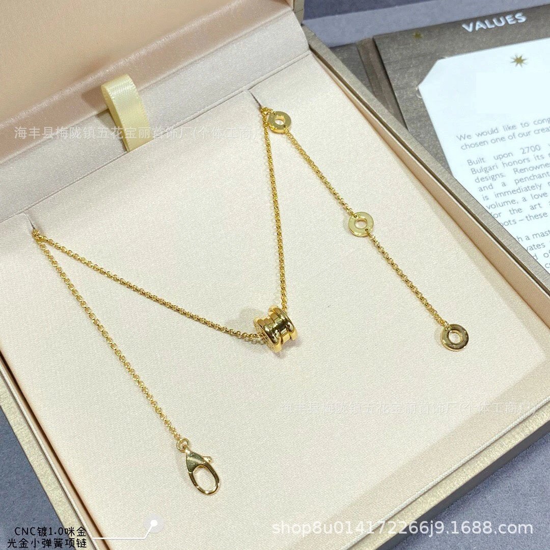 Bvlgari B.zero1 Small Pendant Necklace Gold Jewelry