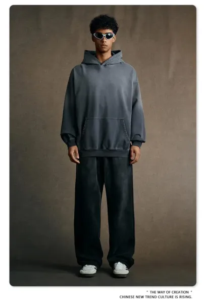 Design BE Thrived Retro Carbon Gray Hoodie - 44