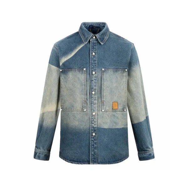 Carhartt Work In Progress Denim Shirt Multicolor Gradient - 1