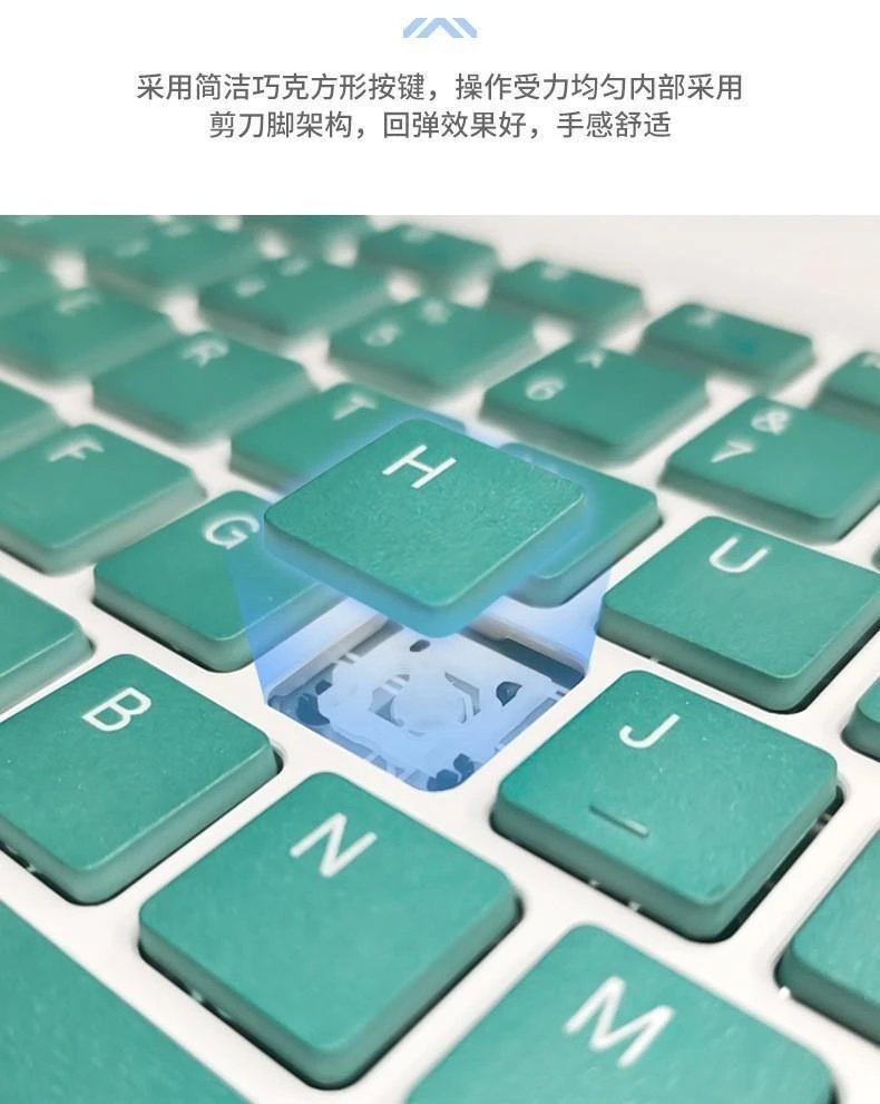 Design Bluetooth Keyboard with Touchpad in Light Blue and Silver Computer Accessories.keyboard - 7