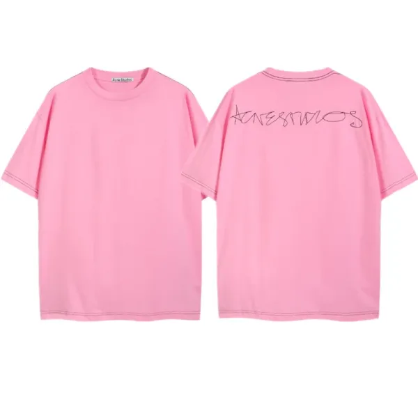 Acne Studios Stockholm 1996 Distressed Pink T-Shirt - 27