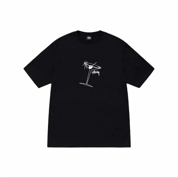 Stussy Martini Glass T-Shirt Black - 1
