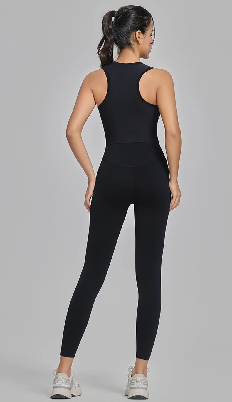 Alo High-Waisted Seamless Leggings Charcoal Gray Leggings - 44