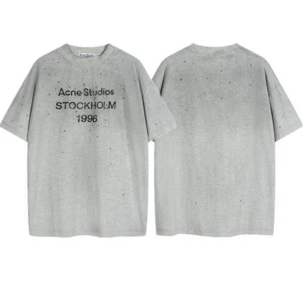 Acne Studios Stockholm 1996 Distressed Pink T-Shirt - 39