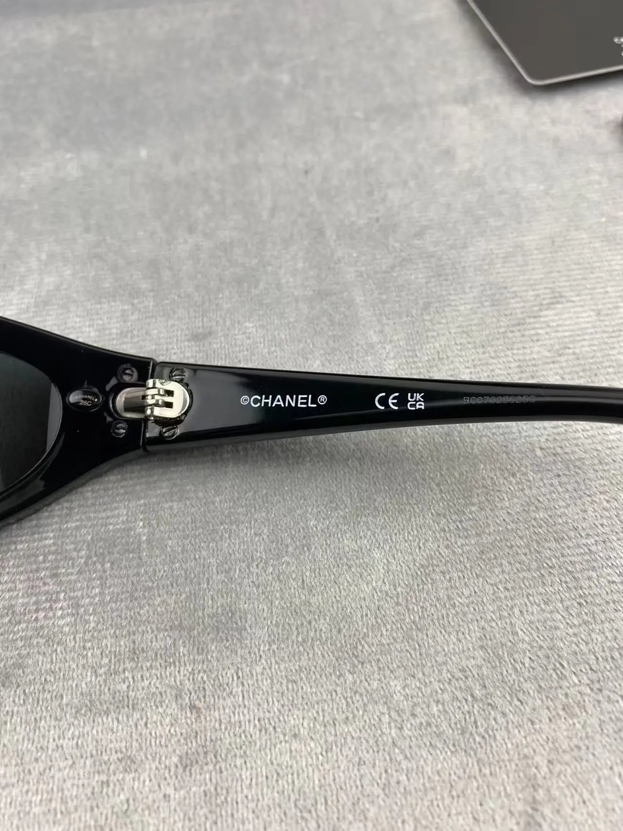 Chanel CC Logo Acetate Sunglasses Black - 6