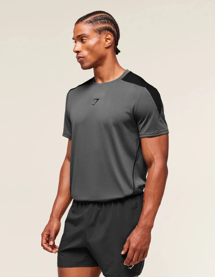 Gymshark Apex Performance T-Shirt Charcoal Gray Activewear - 3
