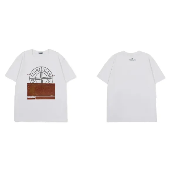 Stone Island Compass Logo T-Shirt Gray - 18