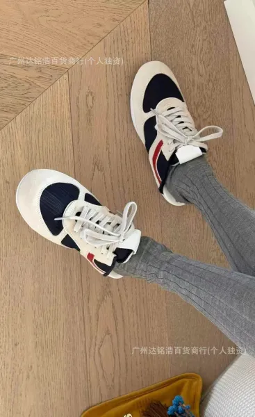 Hogan H222 Sneakers White and Beige Suede Canvas Sneakers - 19