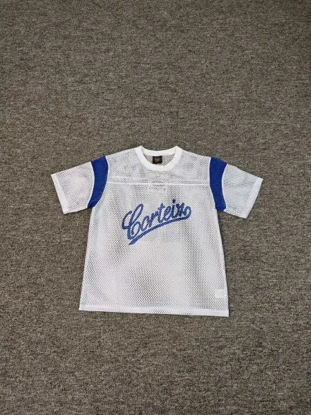 Corteiz Mesh Jersey White and Blue - 1
