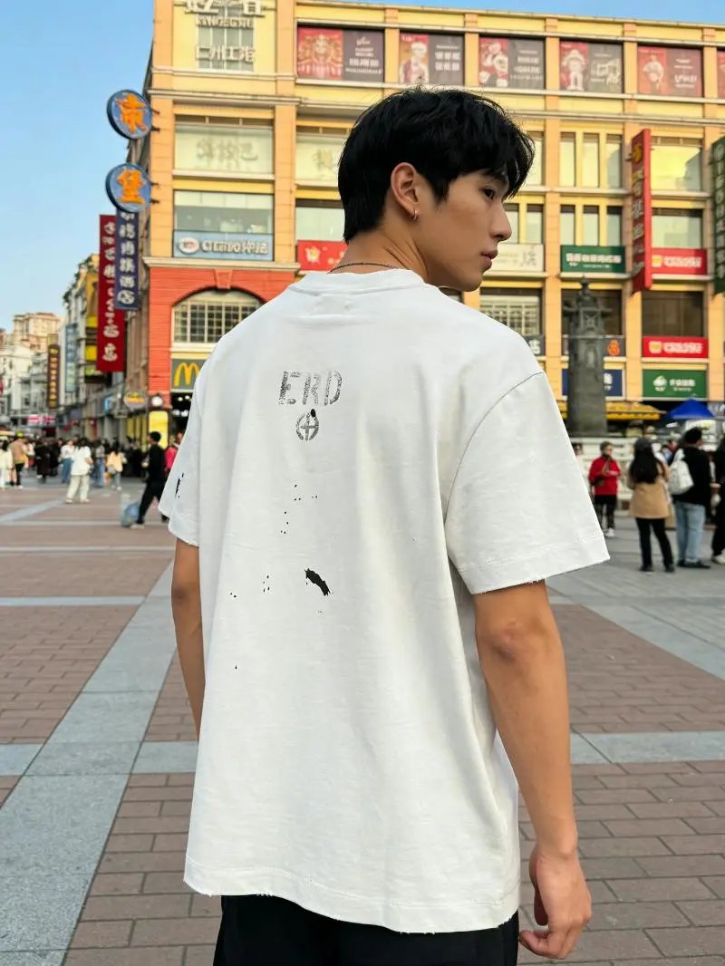 Design Snuff Film Teenage Distressed Graphic T-Shirt White T-Shirts - 13