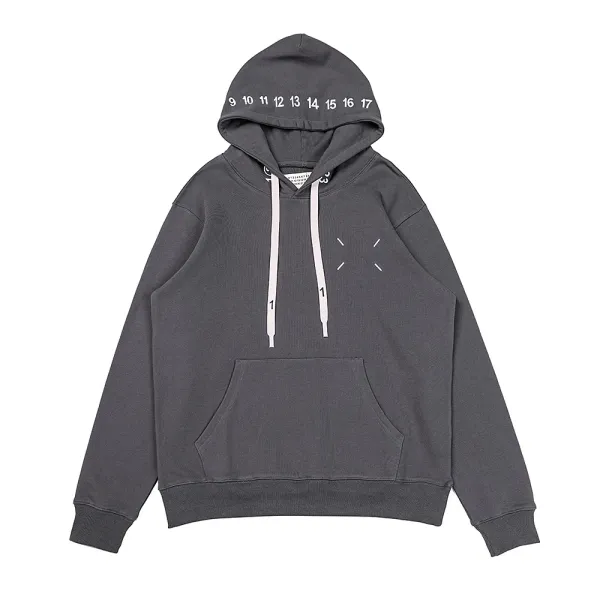 Maison Margiela Replica Numbered Hoodie Gray - 1
