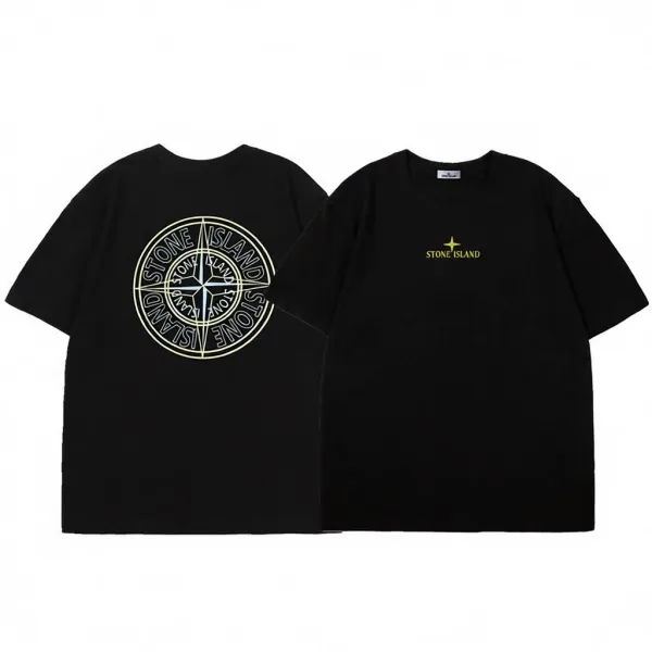 Stone Island Compass Logo T-Shirt Gray - 7