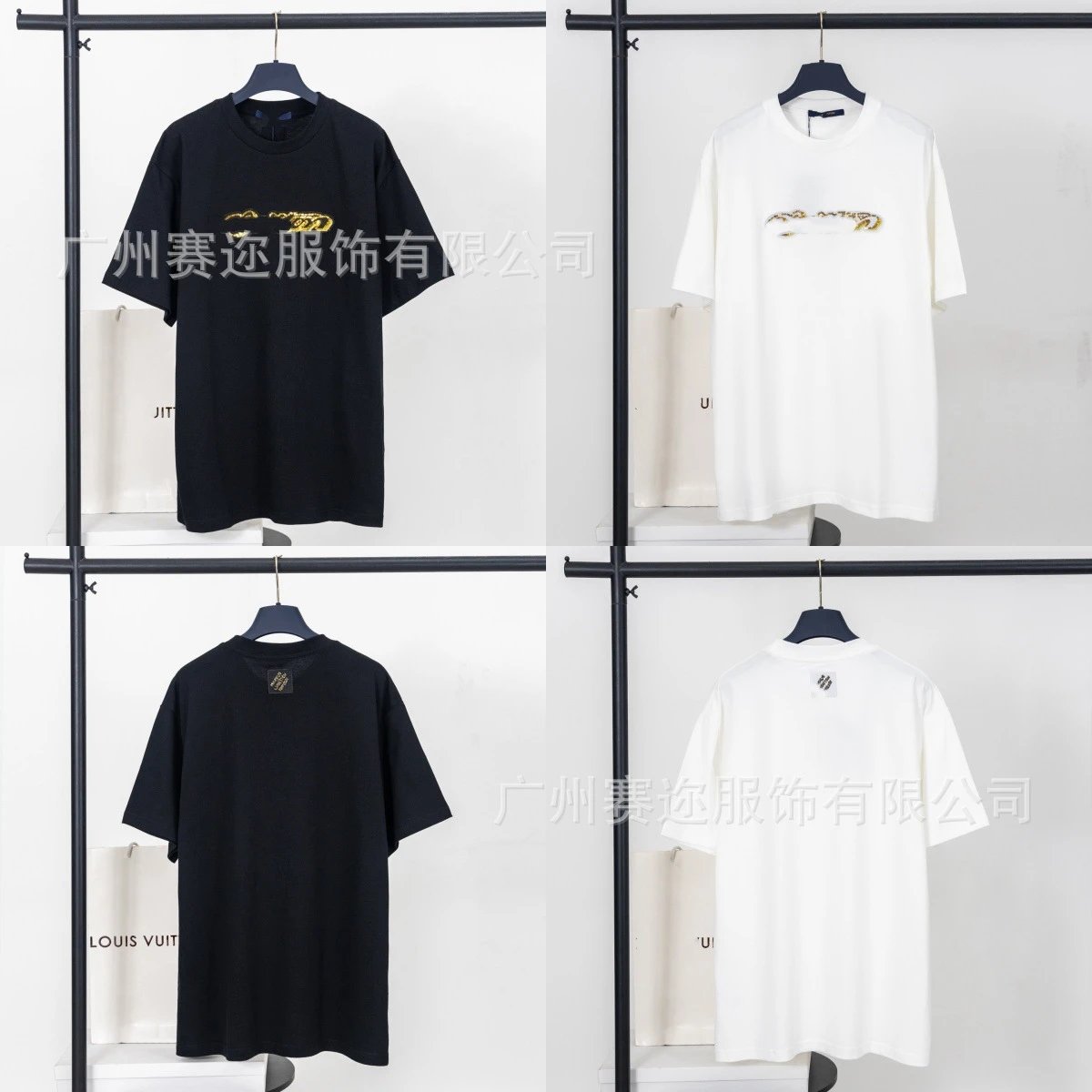 Design Basic Oversized Crewneck T-Shirt Gray - 4