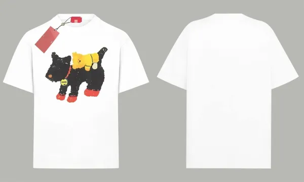 Gucci Scottie Dog with Winnie the Pooh Print White T-Shirt - 1