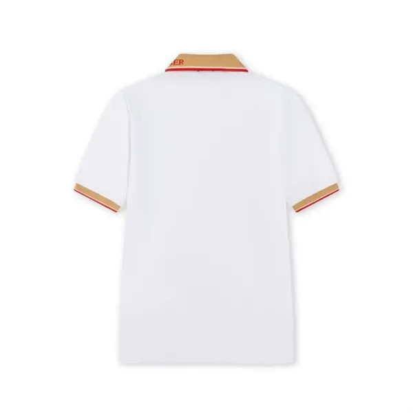Design Classic Collar Polo White with Beige and Red Trim Polo Tops Polo - 19