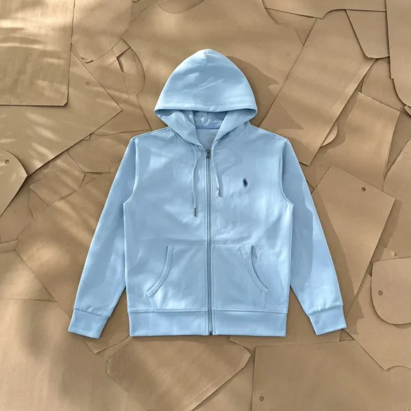 Polo Ralph Lauren Classic Zip-Up Hoodie Light Blue - 1
