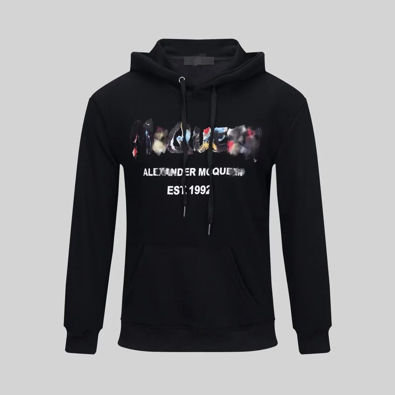 Alexander McQueen Painted Logo Brown Crewneck Sweater - 19
