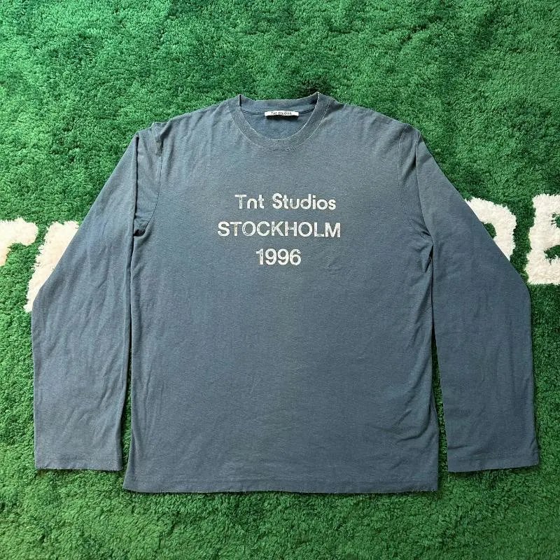 Design Tnt Studios Stockholm 1998 Graphic Long-Sleeve Tee Black T-Shirts - 9