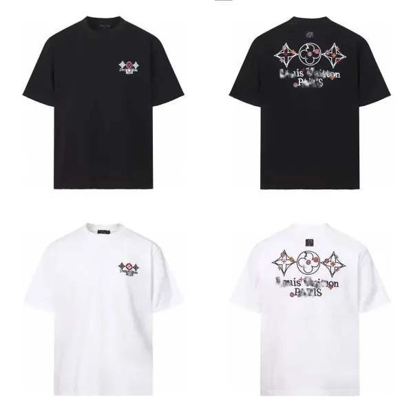 Louis Vuitton Monogram Floral Embroidered Black T-Shirt - 3