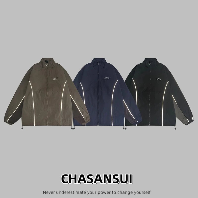 Design CHASANSUI Windbreaker Jacket Olive Green Outerwear.windbreaker - 3