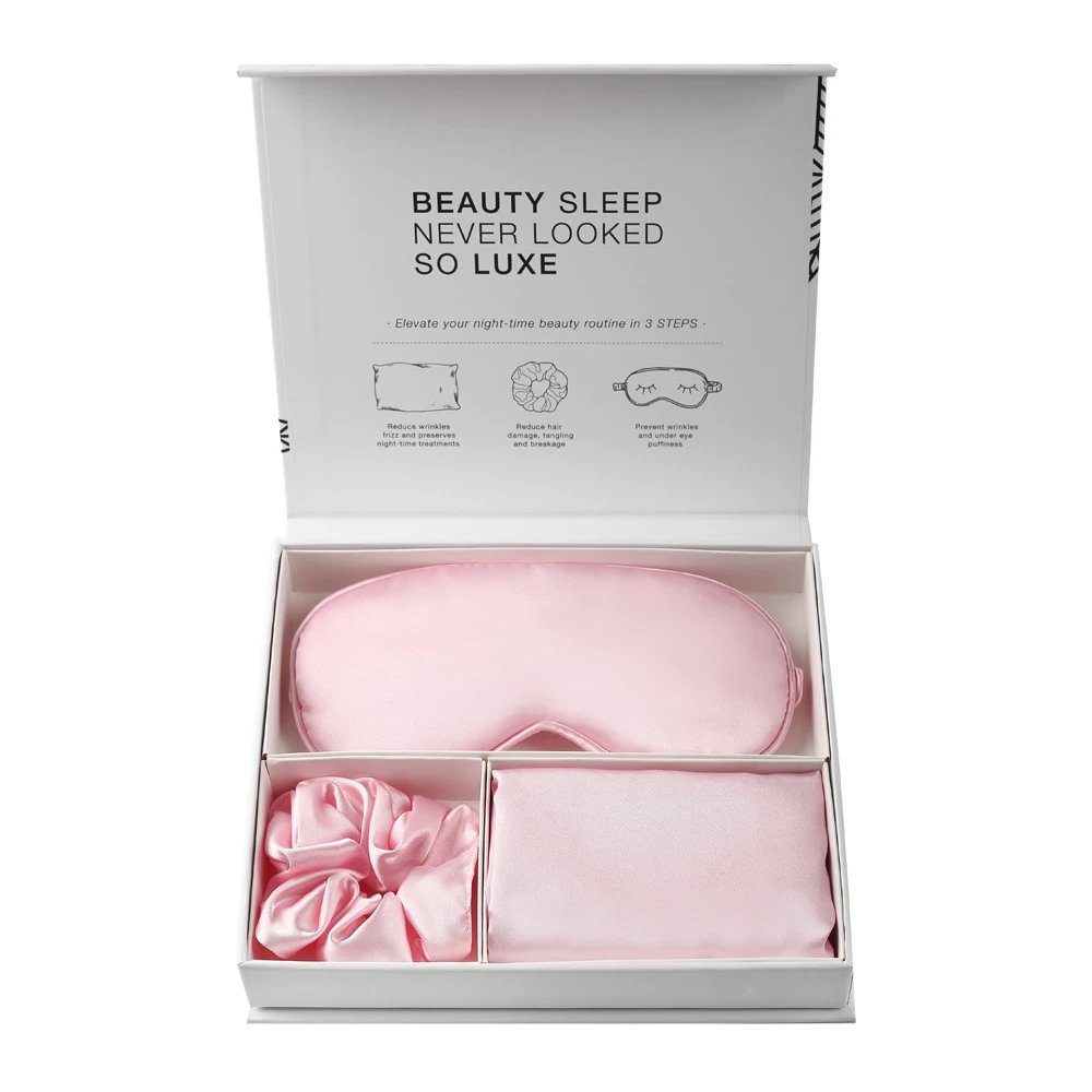 Design Silk Sleep Set Black Sleep Accessories Sleepwear - 5
