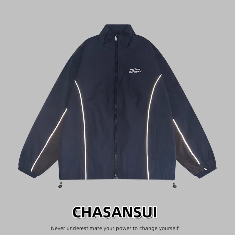 Design CHASANSUI Windbreaker Jacket Olive Green Outerwear.windbreaker - 5