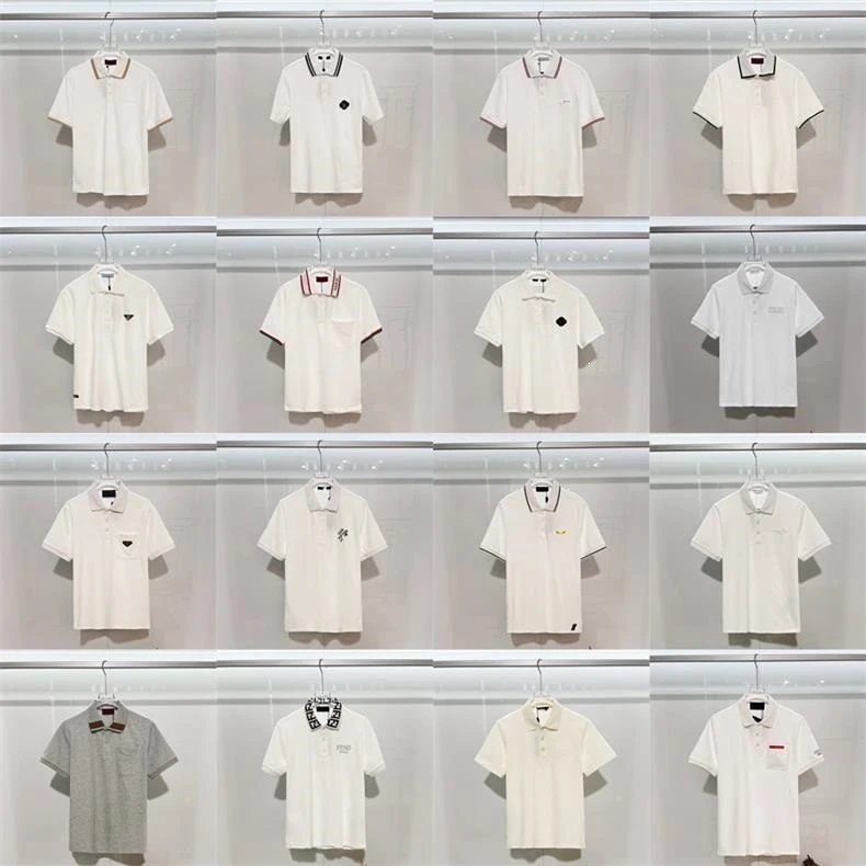Prada Logo Patch Polo Black with Red and White Trim Polo Shirt - 4