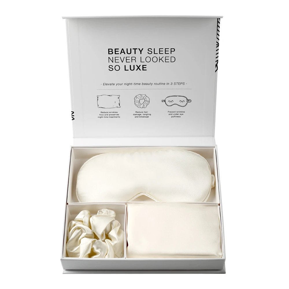 Design Silk Sleep Set Black Sleep Accessories Sleepwear - 10