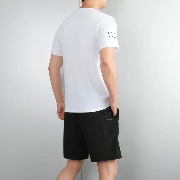 Design Performance T-Shirt and Shorts Set Gray Activewear - 19