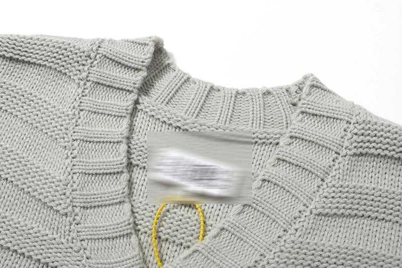 Design Distressed Knit Cardigan Black Outerwear.cardigan - 11