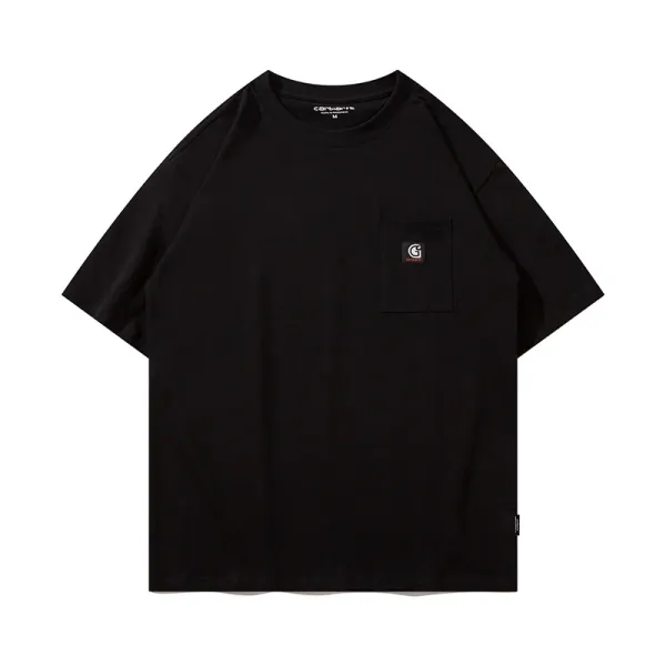 Carhartt Work In Progress Carhartt WIP Arch Logo Navy T-Shirt T-Shirts - 40