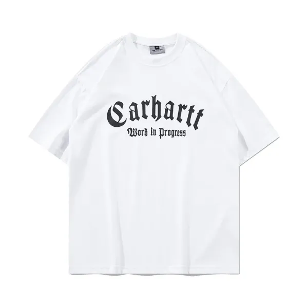 Carhartt Work In Progress Carhartt WIP Arch Logo Navy T-Shirt T-Shirts - 23